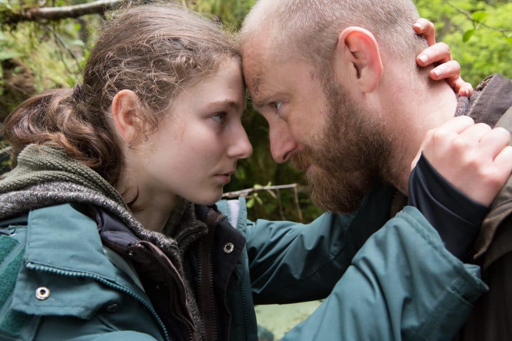 Thomasin Harcourt McKenzie and Ben Foster in "Leave No Trace." (Courtesy Scott Green/ Bleecker Street)