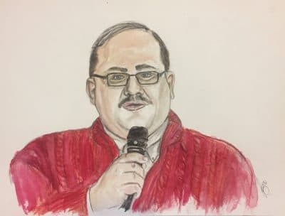 Ken Bone in watercolor, 11x16, by u/Future_Mrs_Nic_Cage. Find her on Instagram and Twitter @lisa_bizzle