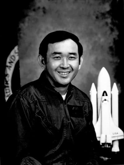 Astronaut and Air Force Officer Ellison Onizuka poses in a 1982 photo. (AP Photo)