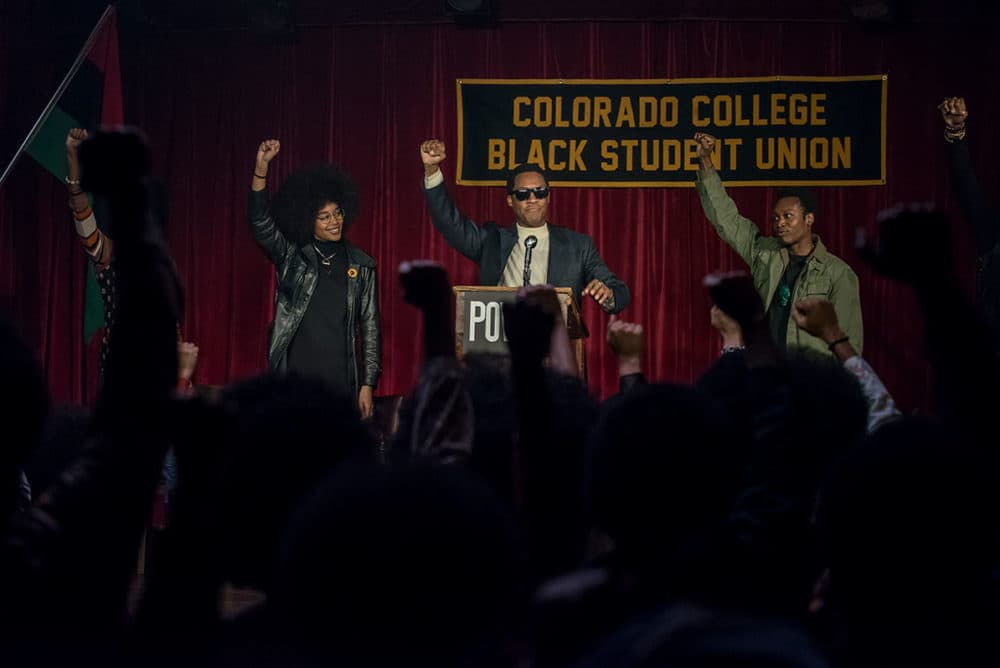 The Black Student Union in "BlacKkKlansman." (Courtesy Focus Features)