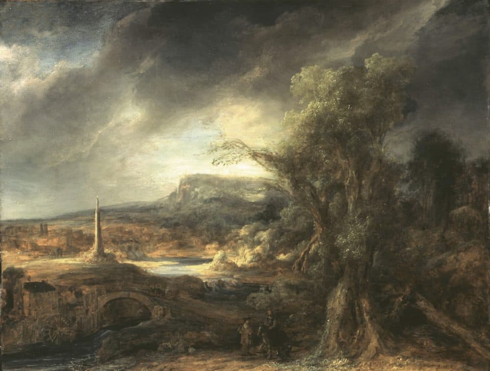 Govaert Flinck's &quot;Landscape With An Obelisk.&quot; (Courtesy Isabella Stewart Gardner Museum)