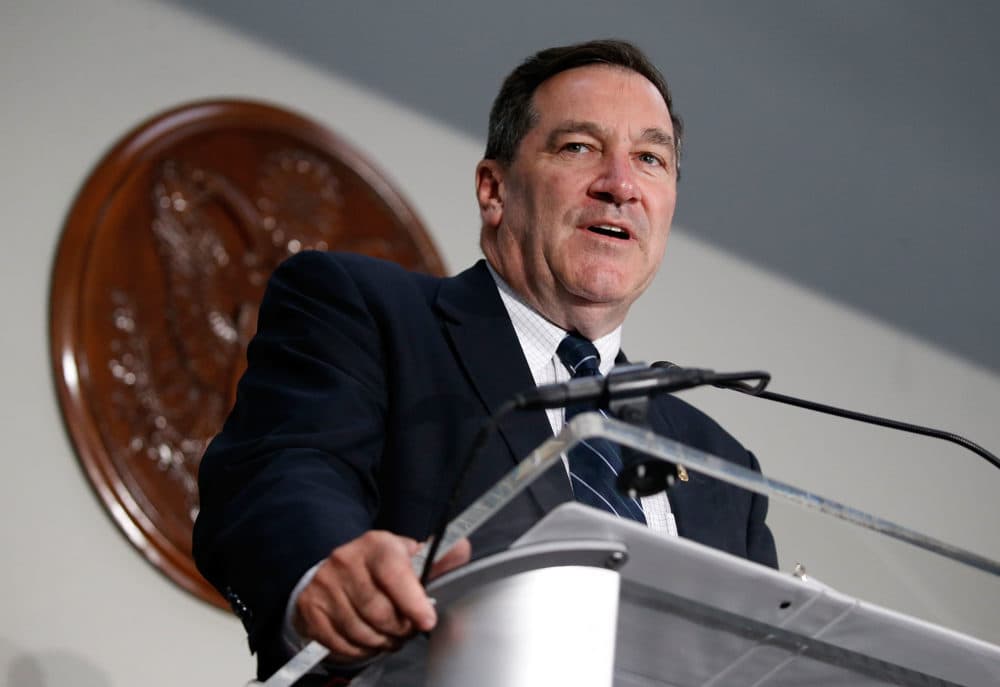 Sen. Joe Donnelly (D-Ind.) speaks at the Hart Senate Building on June 14, 2017 in Washington, D.C. (Paul Morigi/Getty Images)