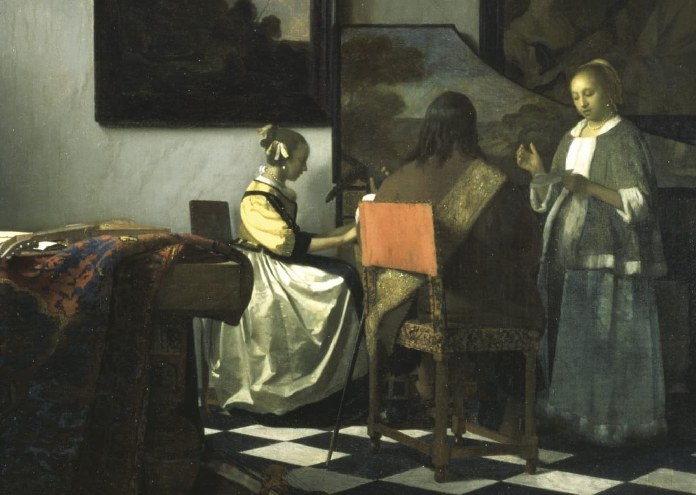 The Concert By Johannes Vermeer Last Seen   Concert 