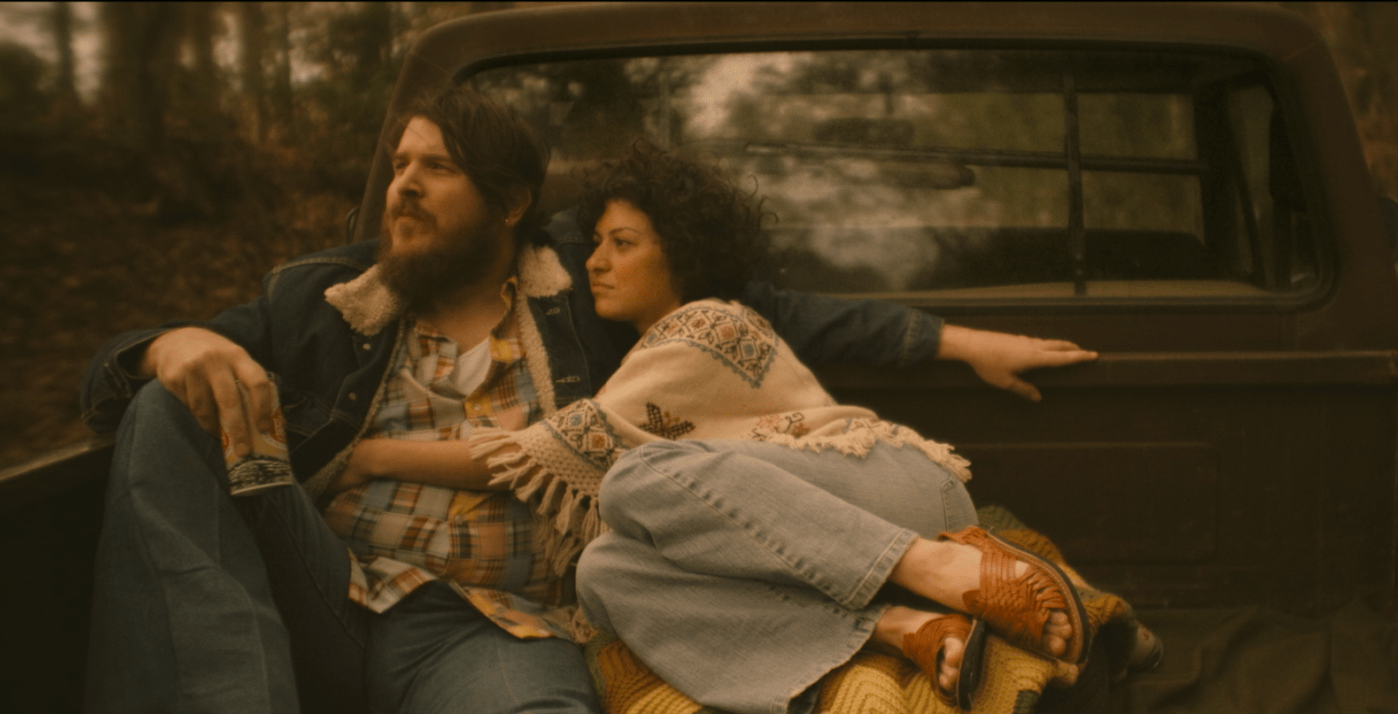 Ben Dickey as Blaze Foley and Alia Shawkat as Sybil Rosen in Ethan Hawke’s "Blaze." (Courtesy of IFC Films)
