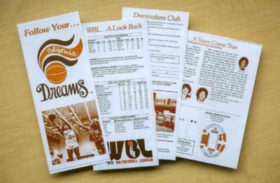 A flyer from The California Dreams' inaugural 1979 season. (Robin Lubbock/WBUR)