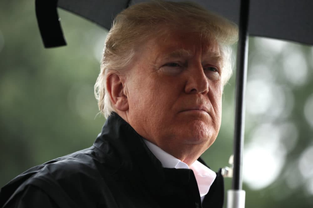 President Trump talks to reporters before leaving the White House on Oct. 15, 2018 in Washington, D.C. (Chip Somodevilla/Getty Images)