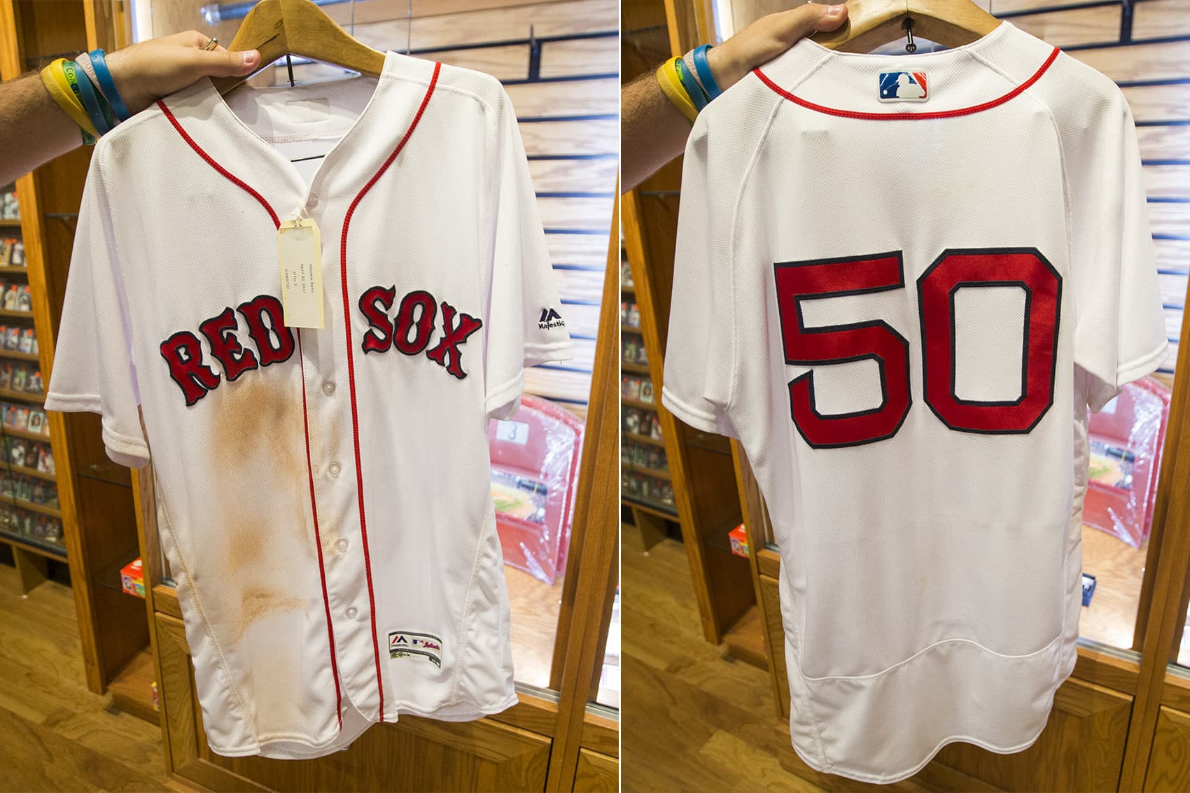 mlb game used jersey