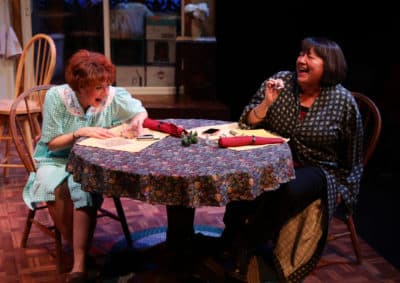 Paula Plum and Adrianne Krstansky in "The Roommate." (Courtesy Mark S. Howard/Lyric Stage Company)
