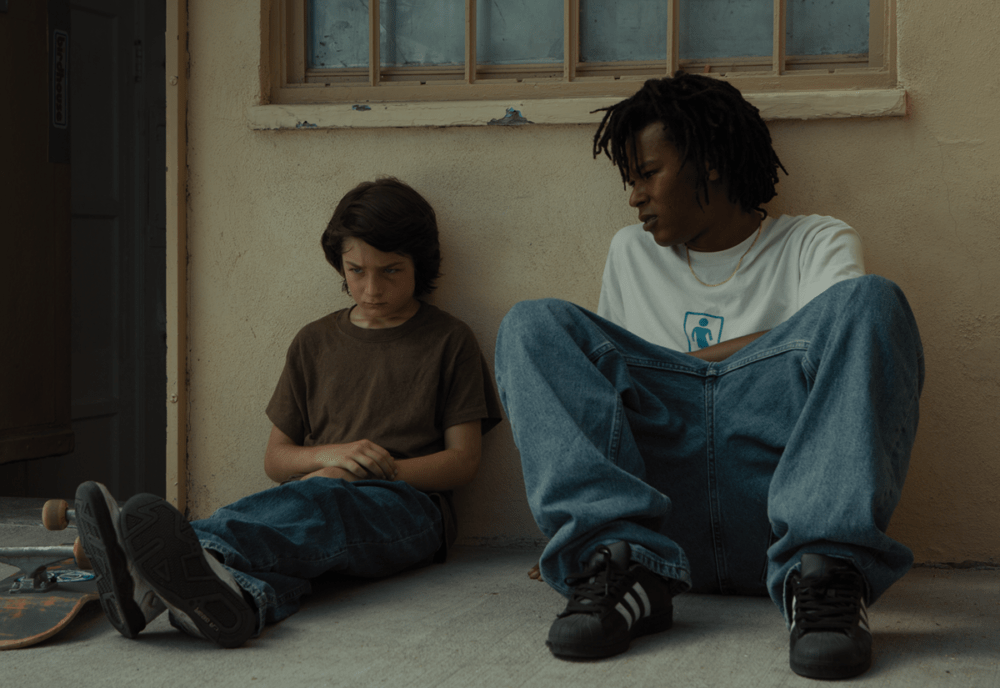 Sunny Suljic and Na-kel Smith in "Mid90s." (Courtesy Tobin Yelland)