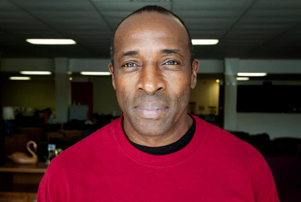 "I felt deprived, I felt ashamed, I felt ignorant," felon Eddie Caine says of going to the polls on Election Day but being unable to vote. He's been out of prison since 2003. (Chris Bentley/Here & Now)