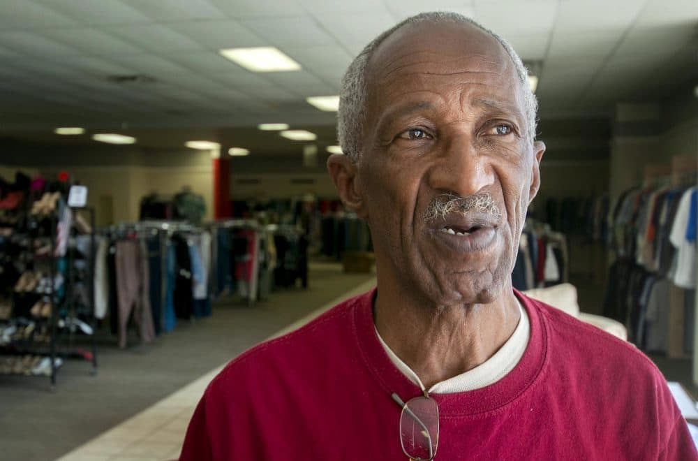 Vietnam War veteran James Sawyer says when he got out of prison, not having the right to vote made him feel powerless. (Chris Bentley/Here & Now)