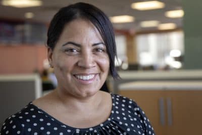 Rachael Rollins, the Democratic nominee for Suffolk County district attorney (Robin Lubbock/WBUR)