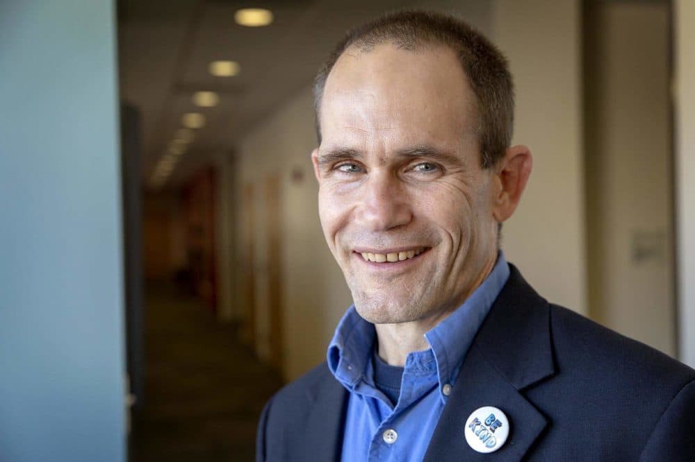Mike Mullen, independent candidate for the Mass. 3rd Congressional District. (Robin Lubbock/WBUR)