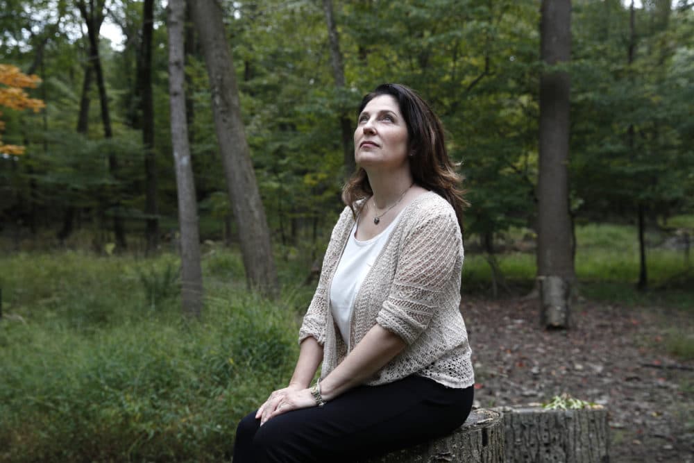 Ruth D-Eredita poses for a portrait outside her home in Vienna, Va. (Jacquelyn Martin/AP)