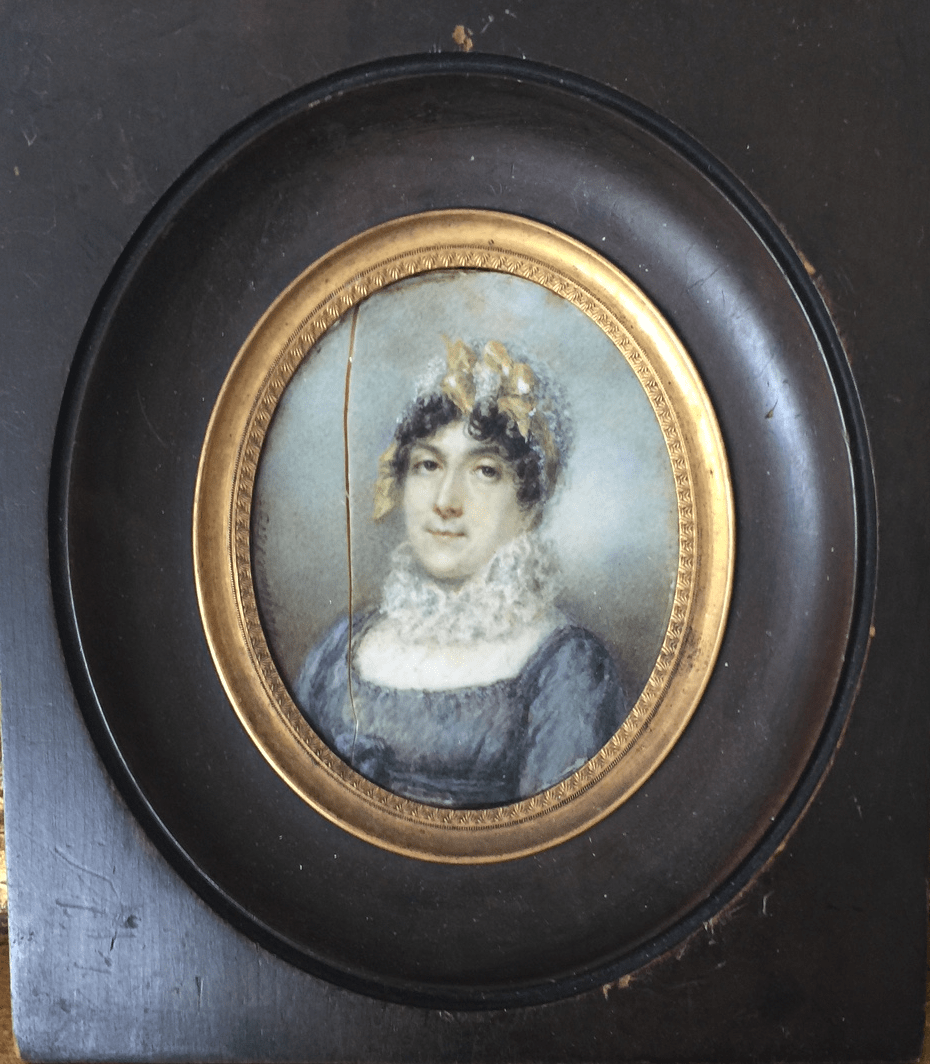 The French portrait that plays a central role in John Waller's story, as told in "The Silent Soldier." (Courtesy of the documentary)
