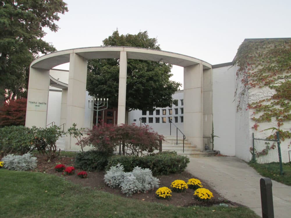Temple Emeth in Brookline is shown in 2012. (Allan Lim via Flickr)