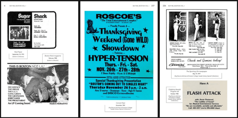 Sample pages from "Buy Me, Boston." (Courtesy Brian Coleman)