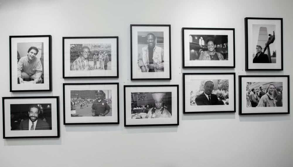 Craig Bailey’s “Faces of AIDs” series highlighting the lives of pioneering AIDS activists including Belynda Dunne, Sidney Borum Jr., Faye Simmons and Eduardo Paez Carillo. (Courtesy Melissa Blackall and the Cooper Gallery of African and African American Art)