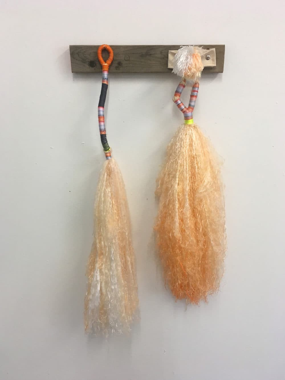 Daniel Zeese's "Two Orange Brooms." (Courtesy of the artist)