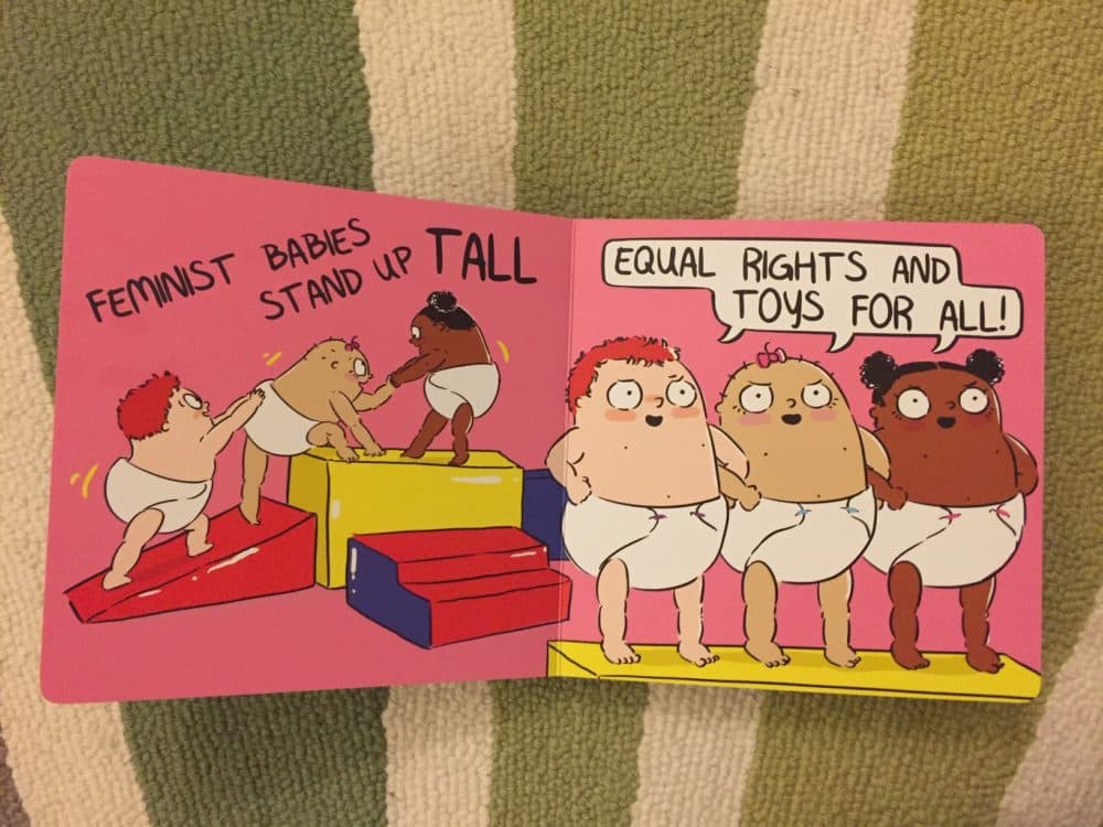 A page from "Feminist Baby" by Loryn Brantz (Erin Trahan for WBUR)