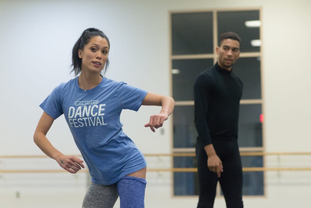 Lia Cirio leading a rehearsal. (Courtesy Brooke Trisolini/Boston Ballet)