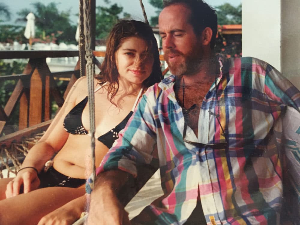 Stéphanie Rabinowitz with Brian McDevitt in December 1989. (Courtesy Stéphanie Rabinowitz)