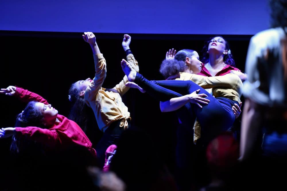 Yo Soy Lola members perform "Colores" at Oberon in Cambridge (Courtesy Vania Jasmin Arroyo)
