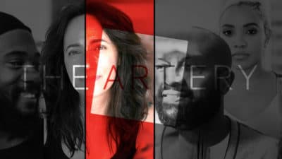 Stephen Hamilton, Danzy Senna, Jabari Asim and Shauna Barbosa (Art by Eduardo Cepeda for WBUR)