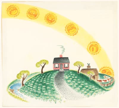 An illustration from Virginia Lee Burton's "The Little House" (Courtesy Cape Ann Museum)