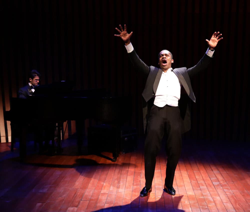 Davron S. Monroe as Roland Hayes in "Breath and Imagination." (Courtesy Mark S. Howard)