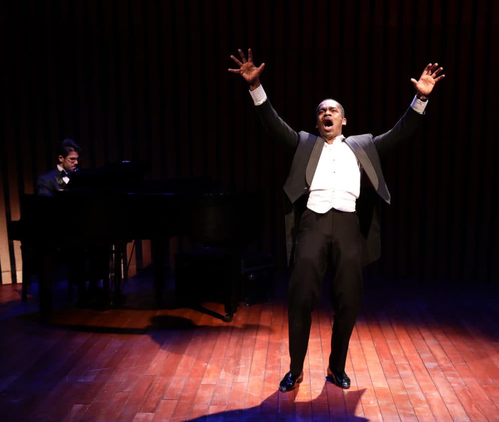 Davron S. Monroe as Roland Hayes in "Breath and Imagination." (Courtesy Mark S. Howard)