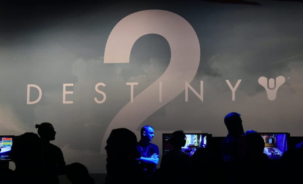 Gaming fans play "Destiny 2" at E3 2017 in Los Angeles. (Frederic J. Brown/AFP/Getty Images)
