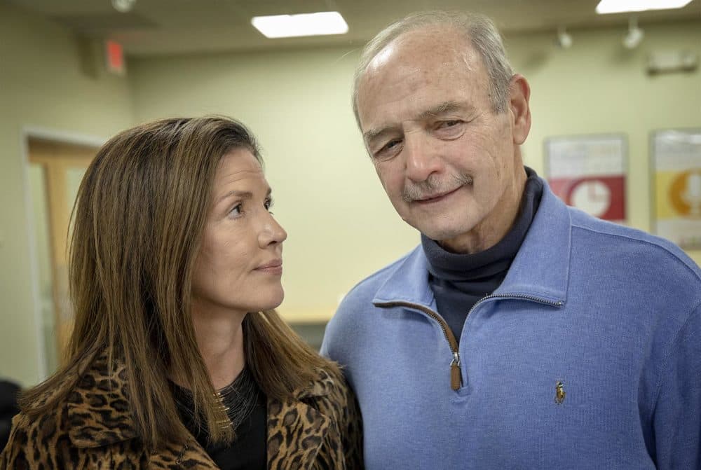 Debbie and Sal DiMasi at WBUR (Robin Lubbock/WBUR)