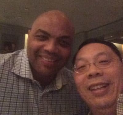 Charles Barkley and Lin Wang (Courtesy Shirley Wang)