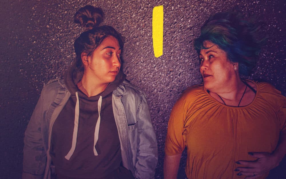 Krystal Hernandez and Johanna Carlisle-Zepeda in "Miss You Like Hell." (Courtesy Liv Slaughter)
