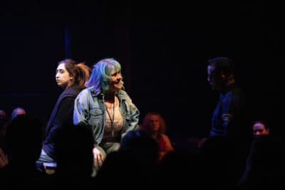 Krystal Hernandez, Johanna Carlisle-Zepeda and Cristhian Mancinas-Garcia in "Miss You Like Hell." (Courtesy Evgenia Eliseeva/A.R.T.)