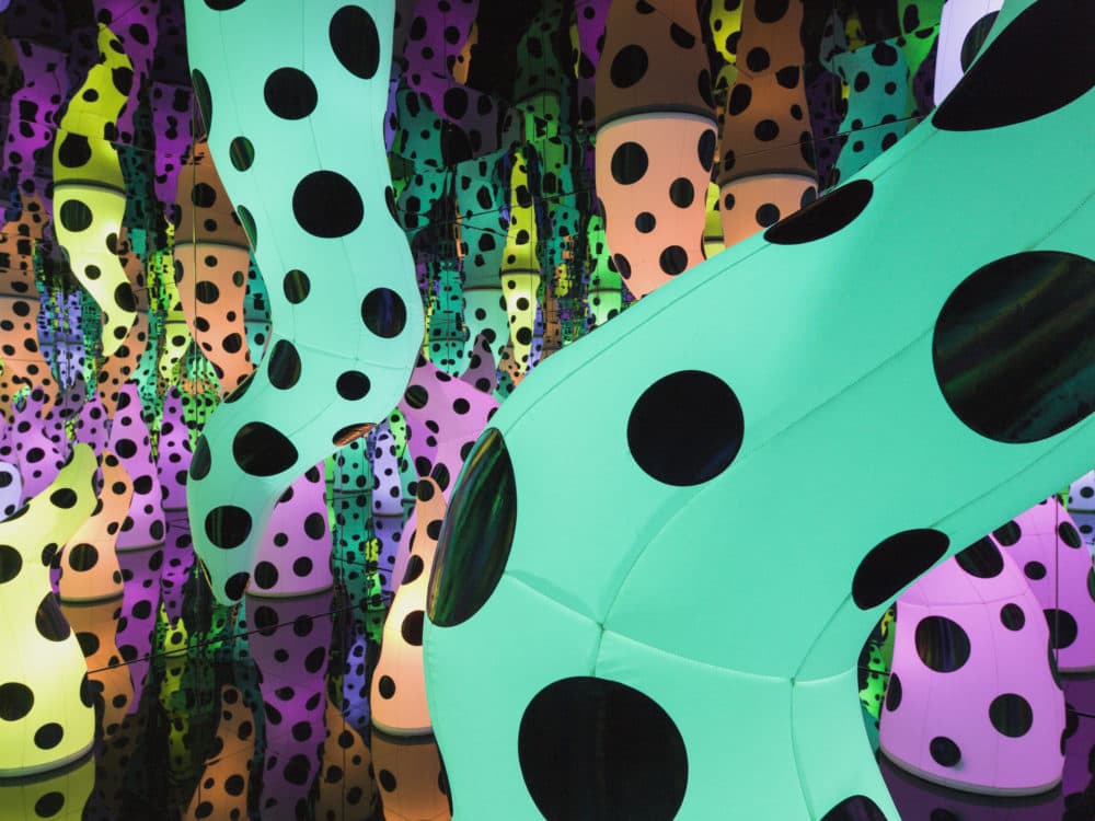 Yayoi Kusama's infinity room titled "Love is Calling." (Courtesy ICA)