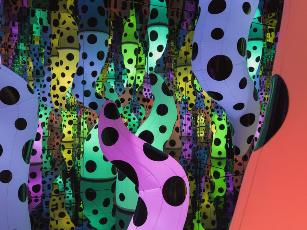 Yayoi Kusama's infinity room titled "Love is Calling." (Courtesy ICA)