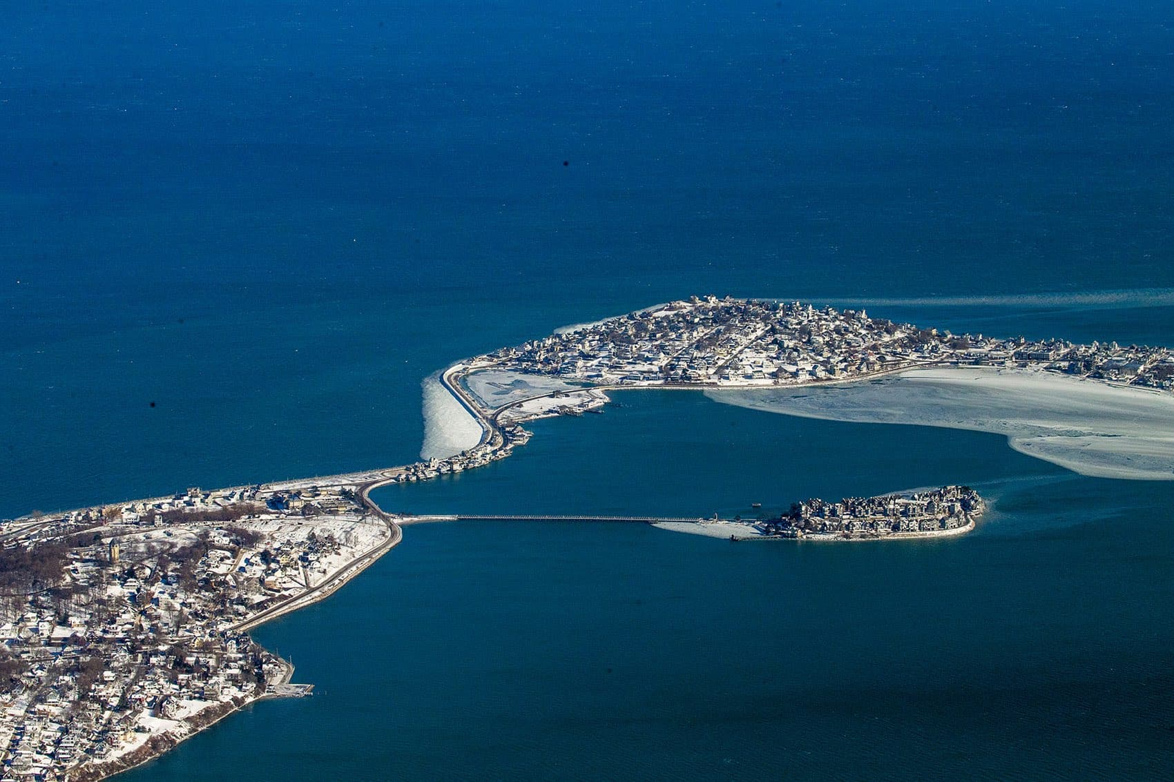 Spinnaker Island in Hull (Jesse Costa/WBUR)