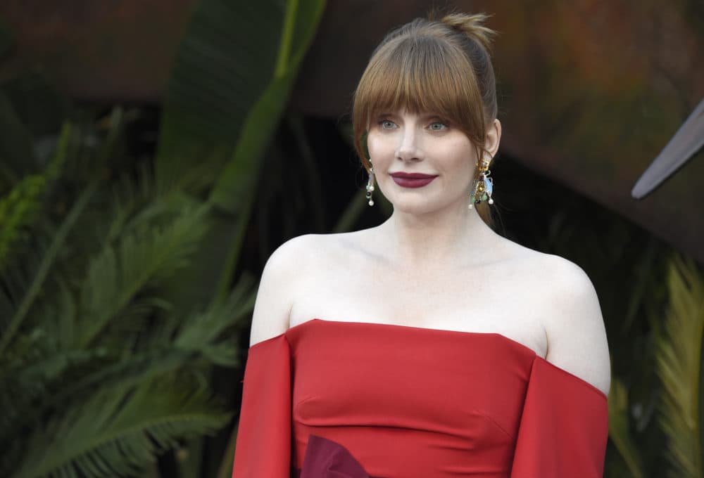 Bryce Dallas Howard arrives at the Los Angeles premiere of "Jurassic World: Fallen Kingdom" on June 12, 2018. (Chris Pizzello/Invision/AP)