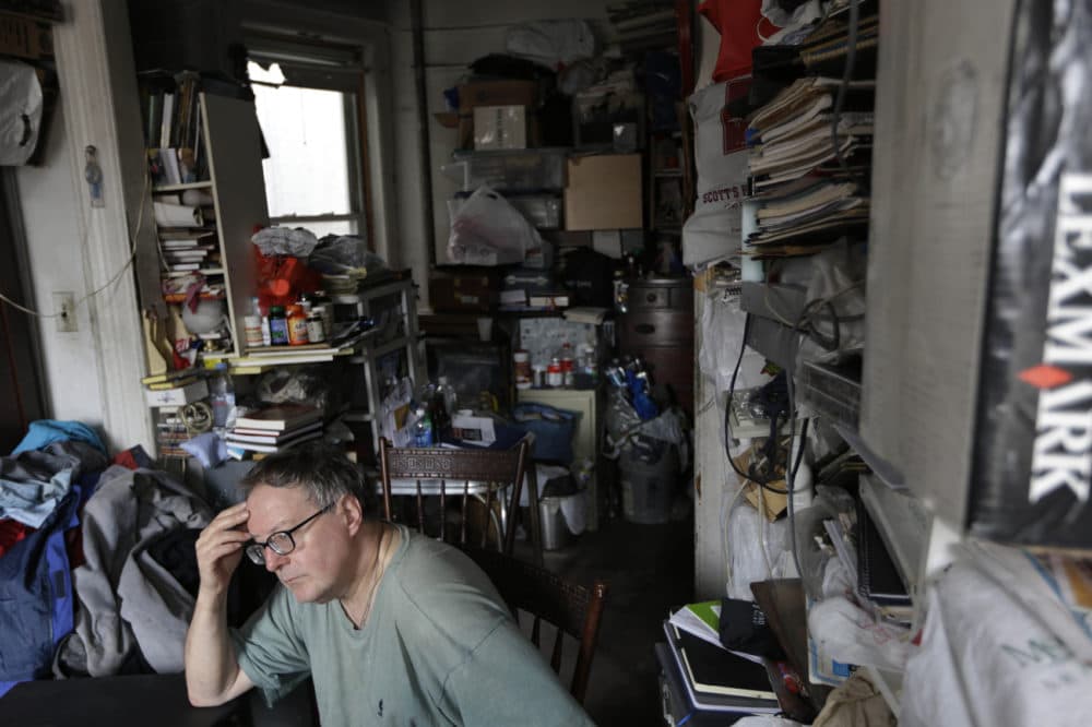 In this Wednesday, March 23, 2016 photo, Adam Chrin talks to a reporter in his apartment in New York. (Seth Wenig/AP)