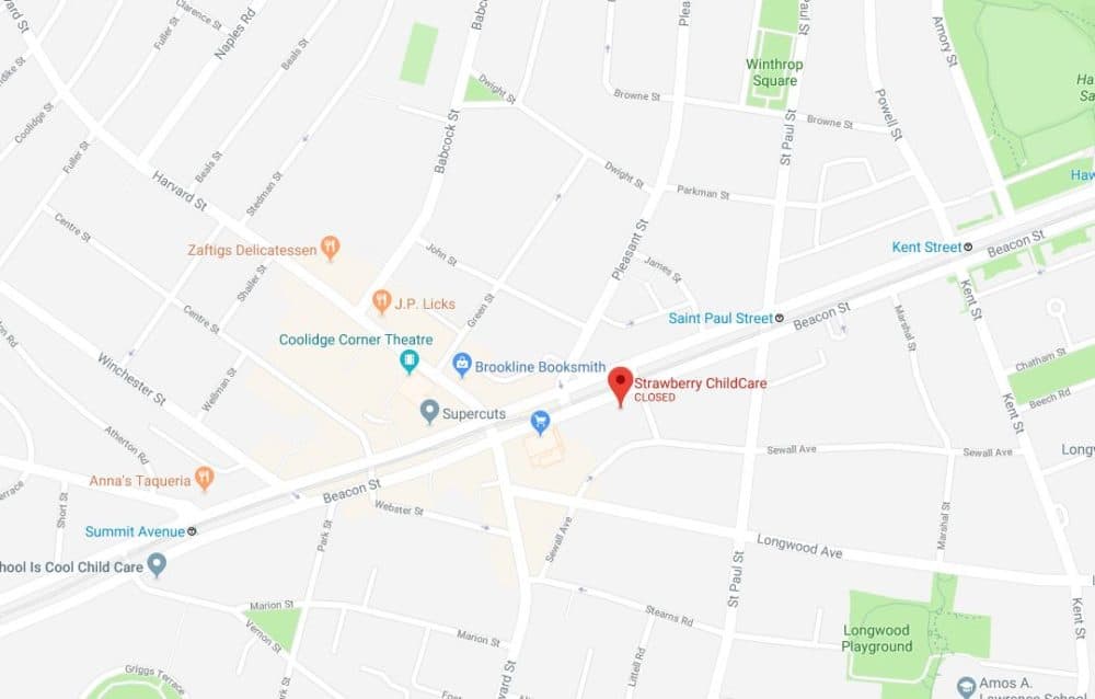 Strawberry Child Care in Brookline. (Google Maps)