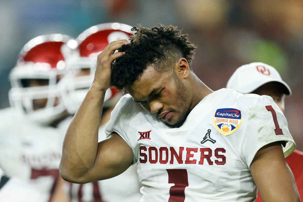 Kyler Murray could become the first athlete in history to be a first-round draft pick in both the MLB and NFL. (Michael Reaves/Getty Images)