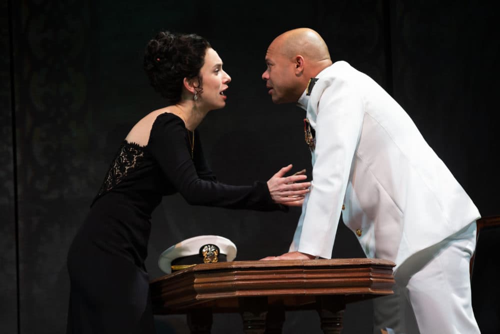 Alejandra Escalante as Desdemona and Chris Butler as the title character in "Othello." (Courtesy Natasha Moustache)