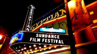 The Egyptian Theatre in Park City, Utah during a previous Sundance Film Festival. (Courtesy Travis Wise/Flickr)