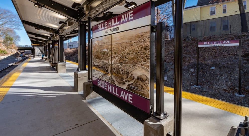 The Blue Hill Avenue Station opened on the MBTA Commuter Rail on Monday, Feb. 25. (Courtesy MBTA Commuter Rail)