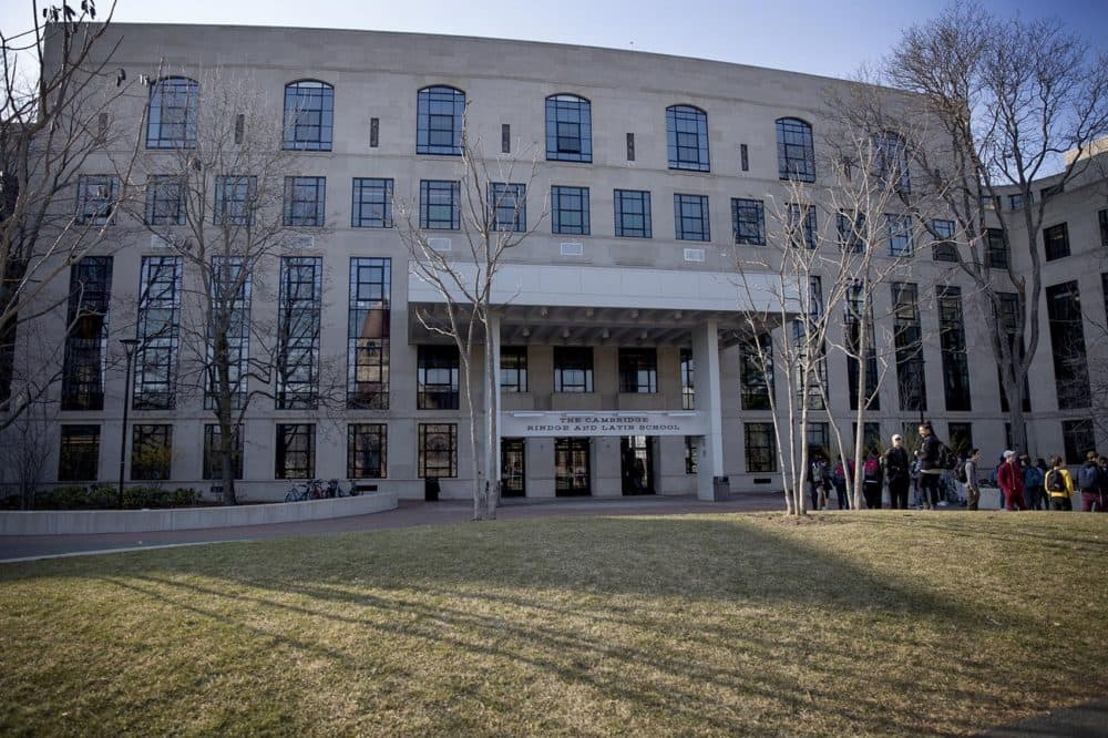Cambridge Rindge and Latin School (Robin Lubbock/WBUR)