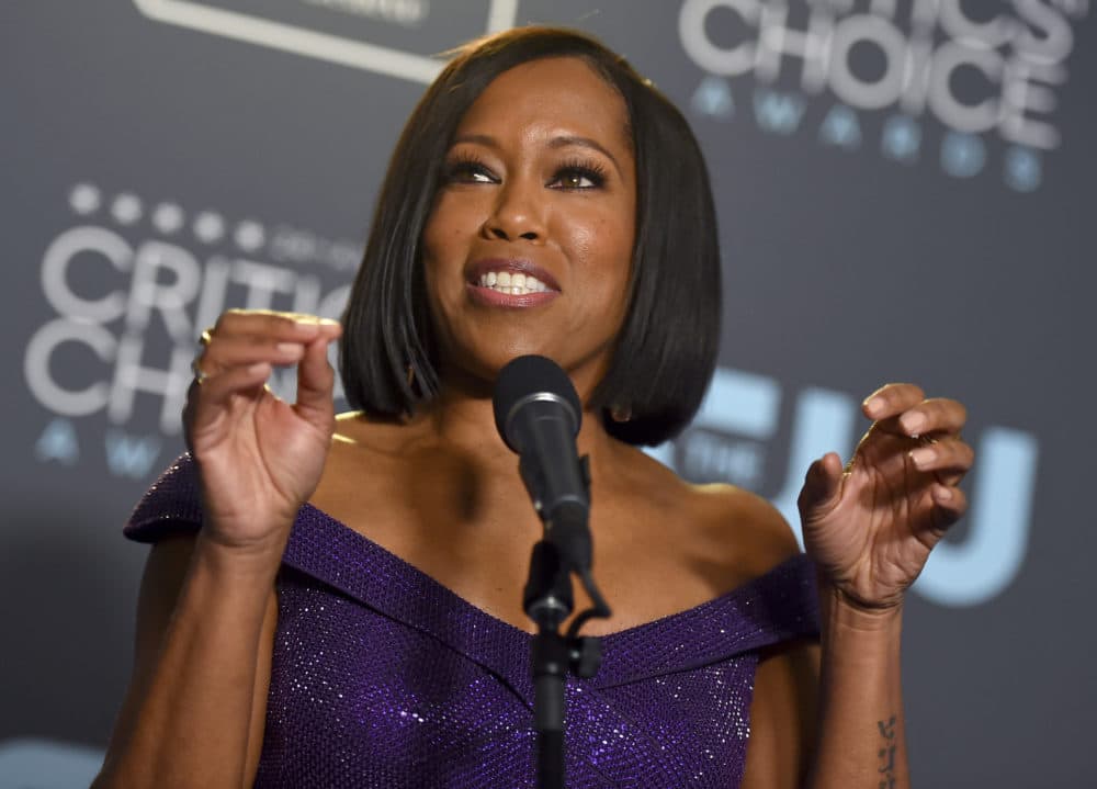 Regina King poses in the press room with the award for best supporting actress for "If Beale Street Could Talk" at the 24th annual Critics' Choice Awards on Sunday, Jan. 13, 2019, at the Barker Hangar in Santa Monica, Calif. (Jordan Strauss/Invision/AP)