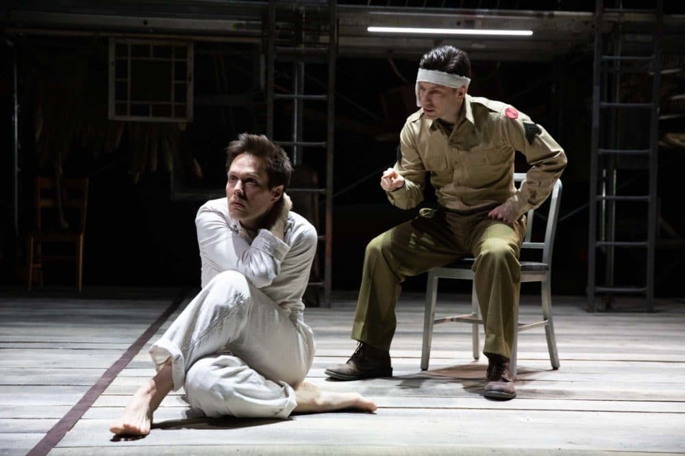 Will Taylor and Keith White in "Birdy" at Babson College. (Courtesy Evgenia Eliseeva)