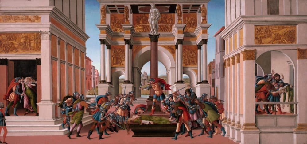 Sandro Botticelli's "The Story of Lucretia," painted around 1500. (Courtesy Isabella Stewart Gardner Museum, Boston)